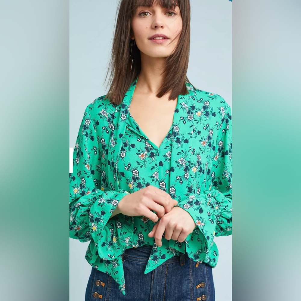Anthropologie JUST Female Rosine boho blouse sz M